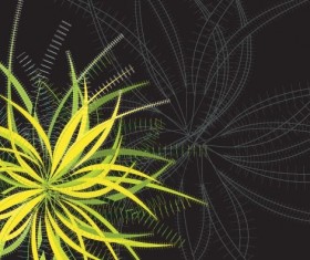 Green messy lines background set vector