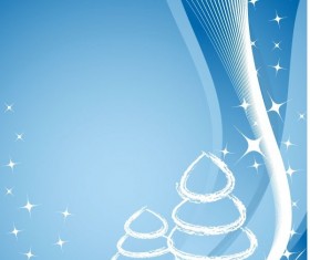 Winter fantasy background vector material