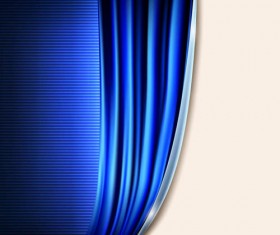 Blue Curtain background vector