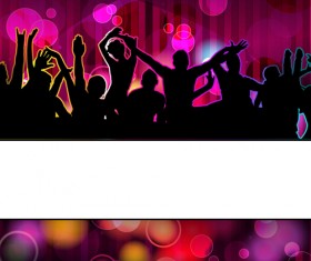 Music Party Backgrounds vector 01