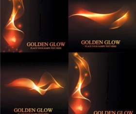 Dream golden dynamic background vector