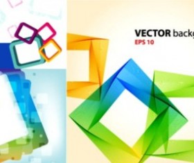 Personality colorful frames background vector graphics