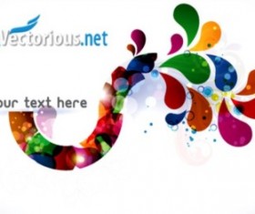 Fantasy drop card background vector