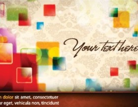 Colorful dream card background shiny vector