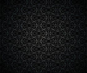 Dark Ornamental pattern vector material