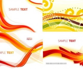Set of dynamic lines background vector