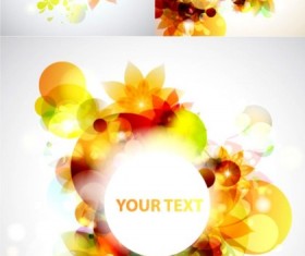 Shiny dream floral background vector