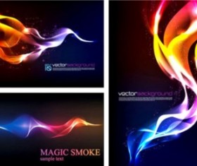 Colorful smoke background vector