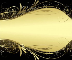 Luxury gold with black background vector