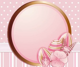 Easter Eggs with Backgrounds vector 02