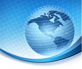 Futuristic Globes Backgrounds Illustration vector