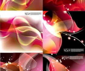 Different red dynamic background vector