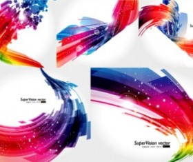 Abstract solid background set vector