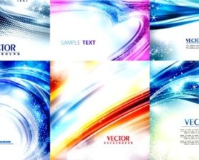 Different star bright dynamic background vector