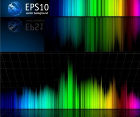 Stunning lighting effects backgrounds Illustration vector