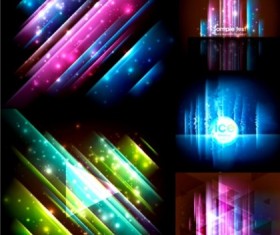 Layered Shiny background vector