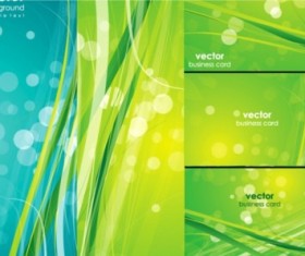 Fresh green lines background vector