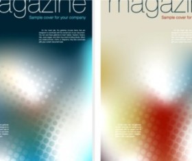 Colorful magazine cover vector