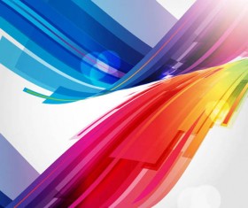 Multicolor lines background vector