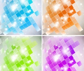 Sparkling Neon background vector material