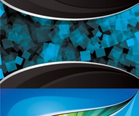Blue dynamic background shiny vector