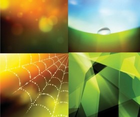 Colorful fantasy with cobweb background vector