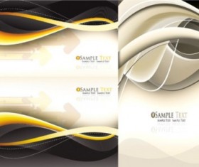 Dynamic lines card background vector