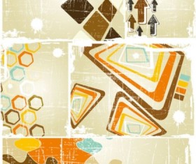 Old poster background vector