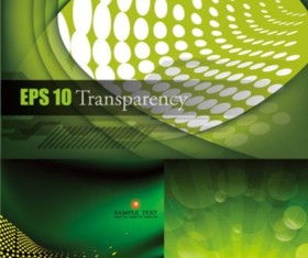 Green style background set vector