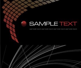 Black dynamic background vector