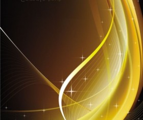 Golden light background vector