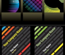 Bright cards deisgn art vector