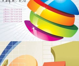 3D pattern background vector