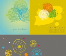 Graffiti circle fashion background shiny vector
