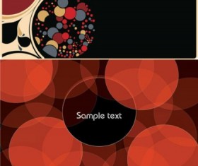 Round and bright Simple background vector graphics