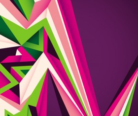 Colored Flow line background vector 01