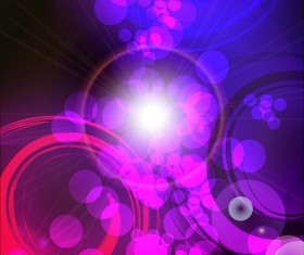Colored light with Circle background vector