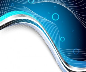 Blue dynamic lines backgrounds vector design 02