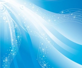 Dream wavy background vector material