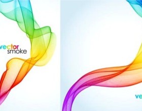 Colorful smoke background vector graphics
