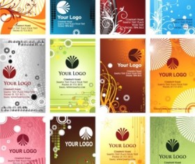 Beautiful cards set vector