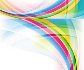 Colorful dream rainbow background art vector