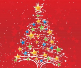 Abstract Christmas Tree vector graphics