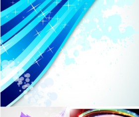 Abstract design elements background vector set