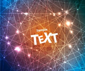 Creative network background vector