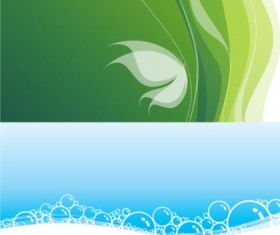 Fresh green abstract background vectors material