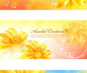 Fantasy flower background vector material