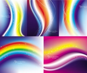 Colorful dream rainbow background vector
