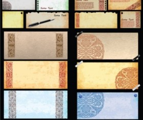 Vintage paper effect background vector