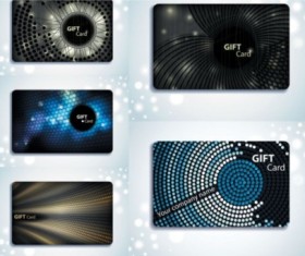 Beautiful dark gift card vector
